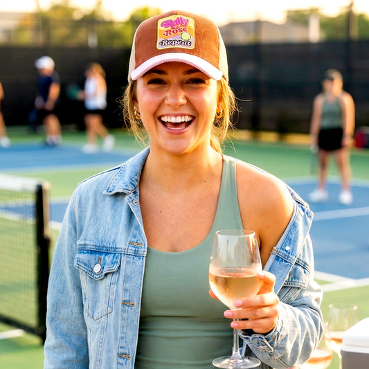 Rally Rose Repeat Corduroy Trucker Hat